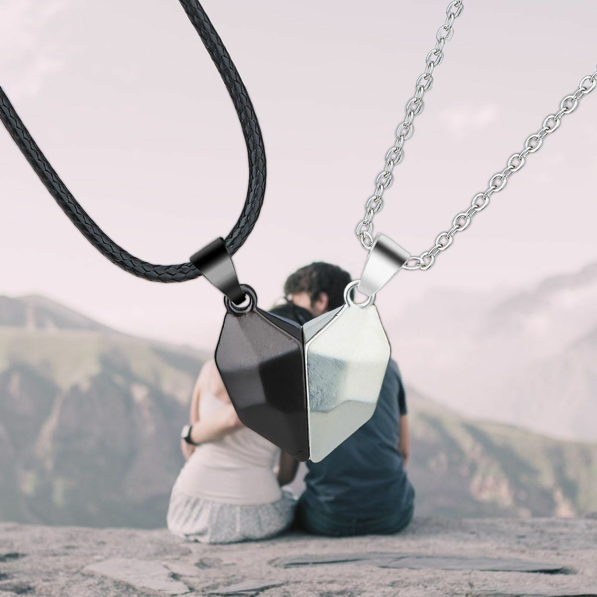 Couple Magnetic Necklace