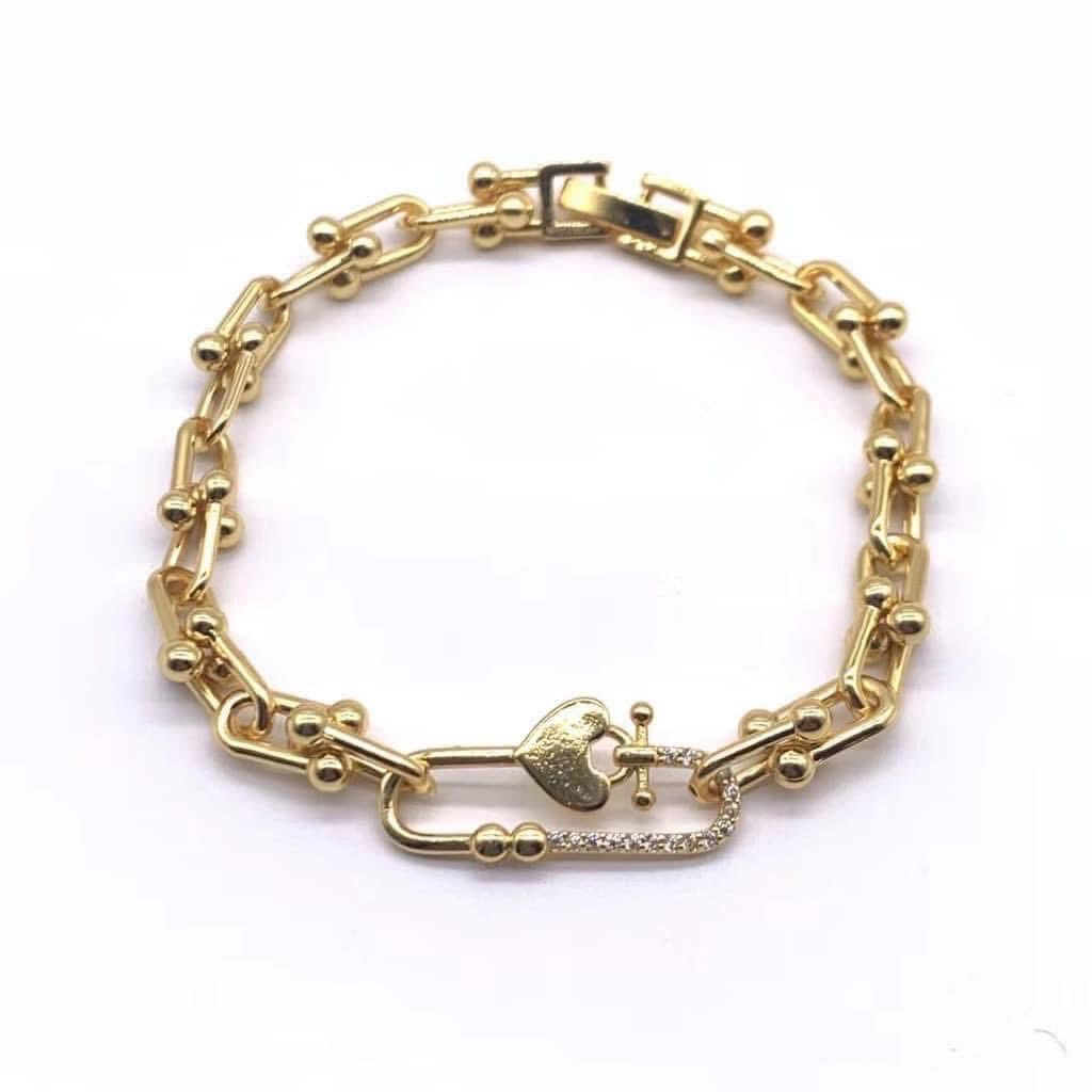18k Bangkok Gold-Plated Hardwear Bracelets