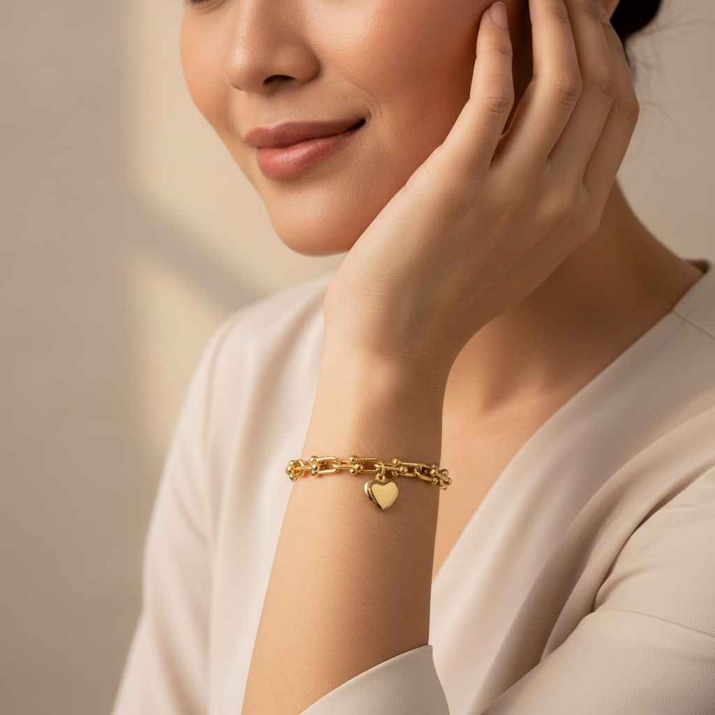 18k Bangkok Gold-Plated Hardwear Bracelets