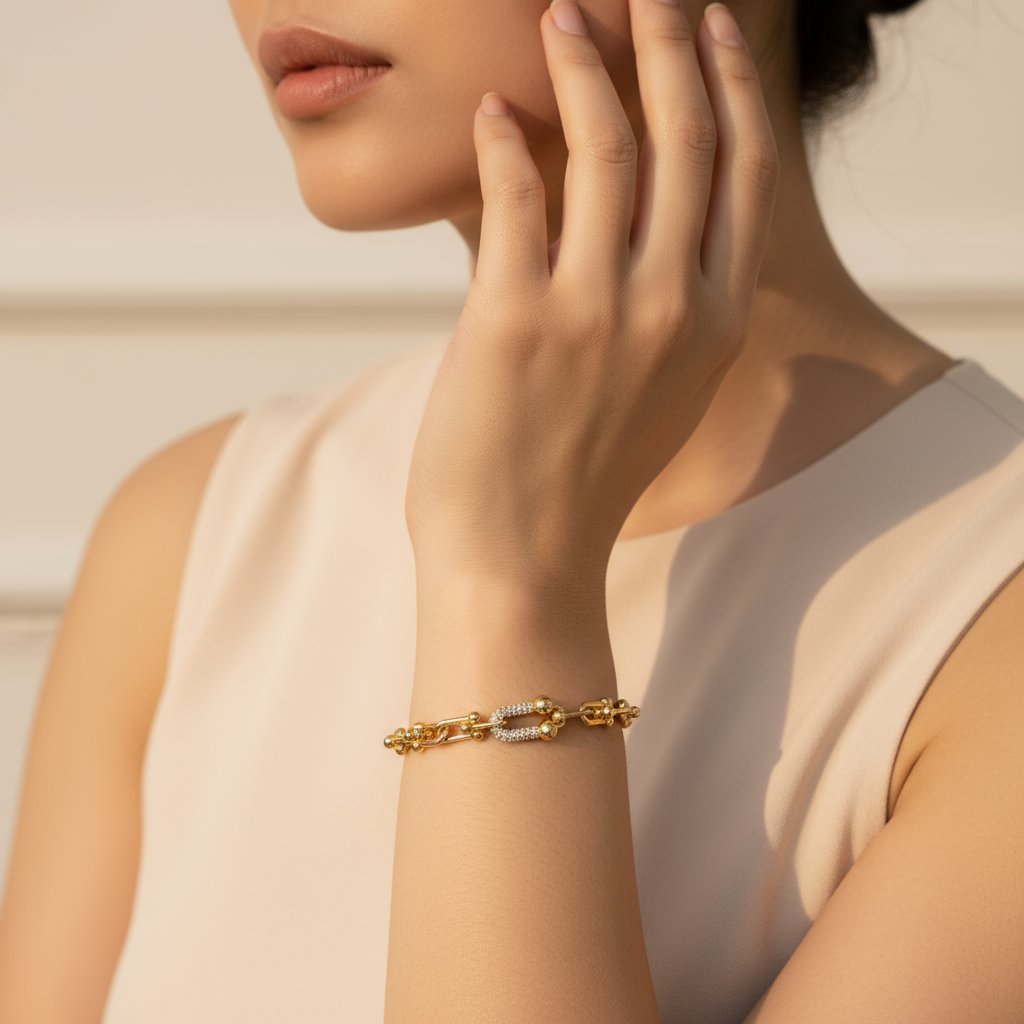 18k Bangkok Gold-Plated Hardwear Bracelets