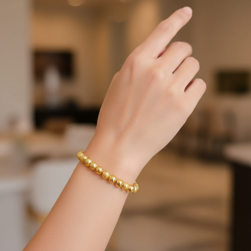 18k bangkok Gold-Plated Bubble Bracelet