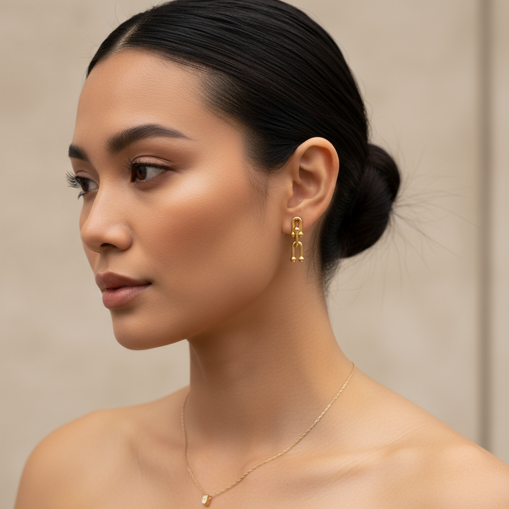 18k Bangkok Gold-Plated Hardwear Earrings