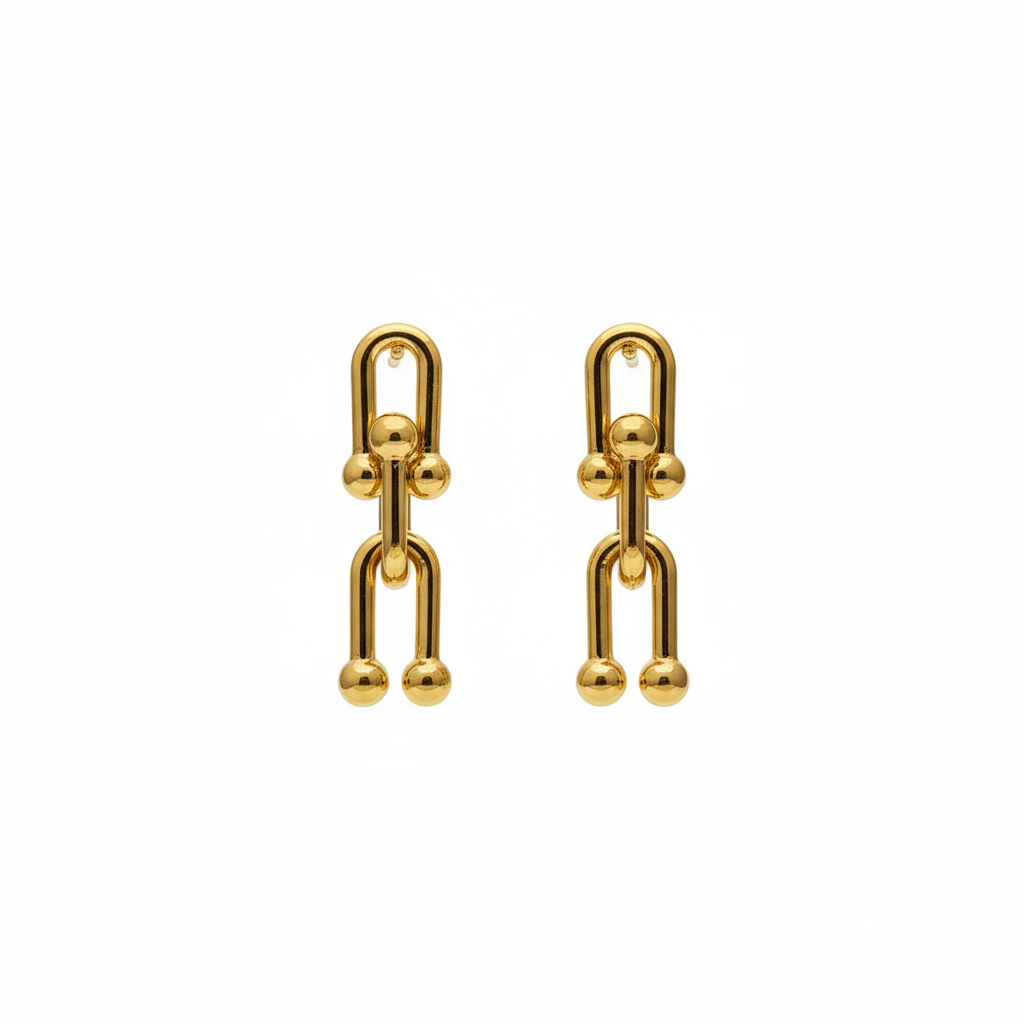 18k Bangkok Gold-Plated Hardwear Earrings