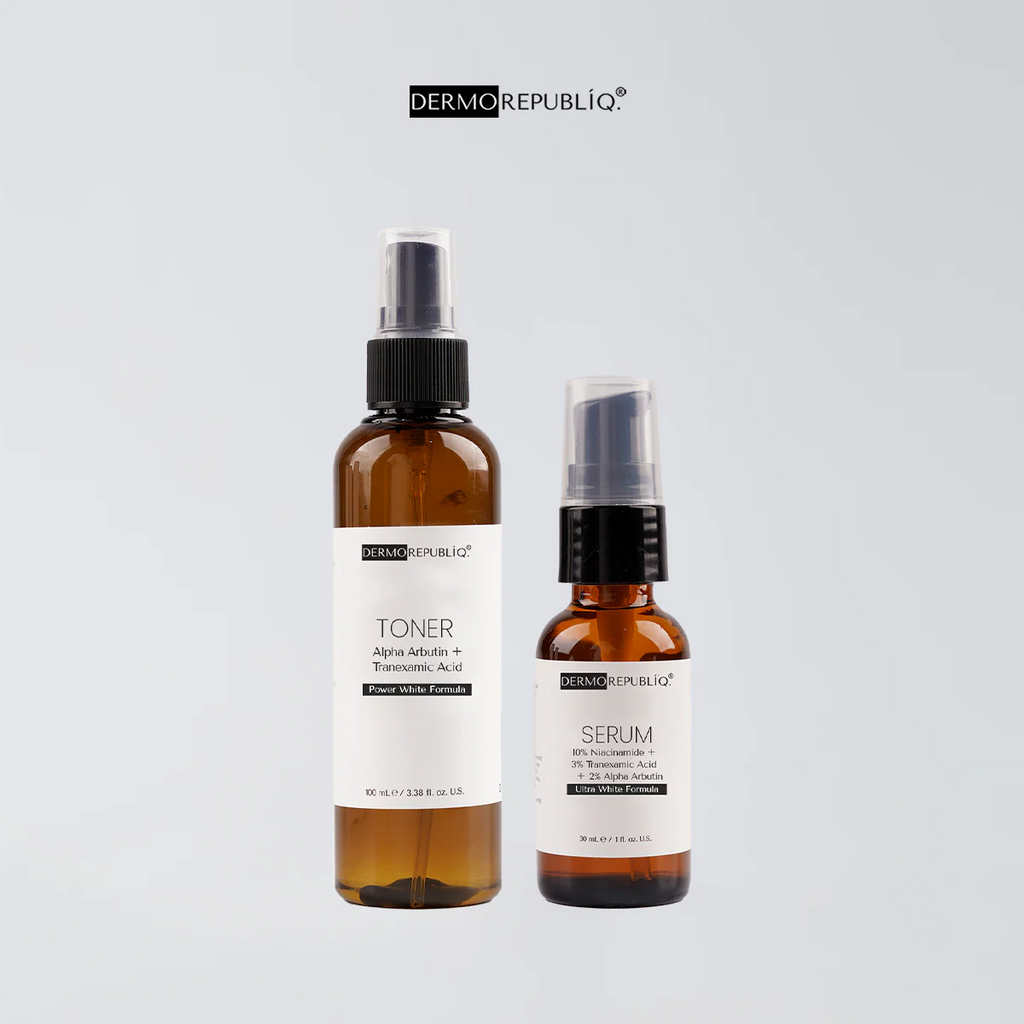 Dermorepubliq 10% Niacinamide + 3% Tranexamic Acid + 2% Alpha Arbutin Ultra White Serum - 30 mL
