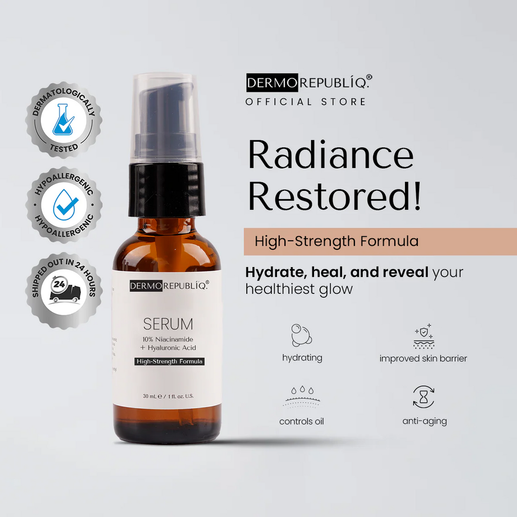 Dermorepubliq 10% Niacinamide + 3% Tranexamic Acid + 2% Alpha Arbutin Ultra White Serum - 30 mL