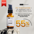 Dermorepubliq 5% Niacinamide + 3% Tranexamic Acid + 2% Alpha Arbutin Ultra White Serum - 30 mL