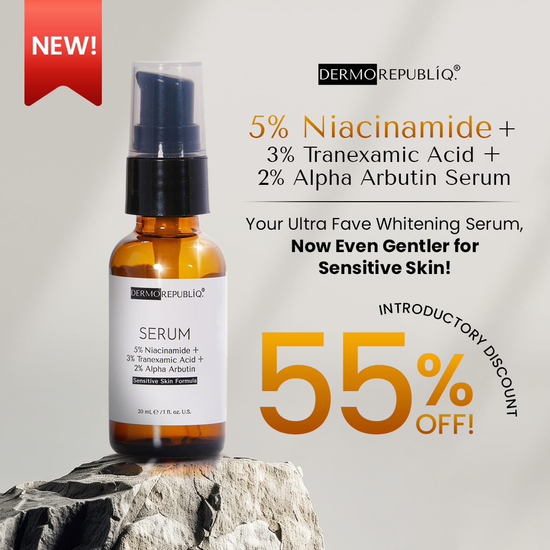 Dermorepubliq 5% Niacinamide + 3% Tranexamic Acid + 2% Alpha Arbutin Ultra White Serum - 30 mL