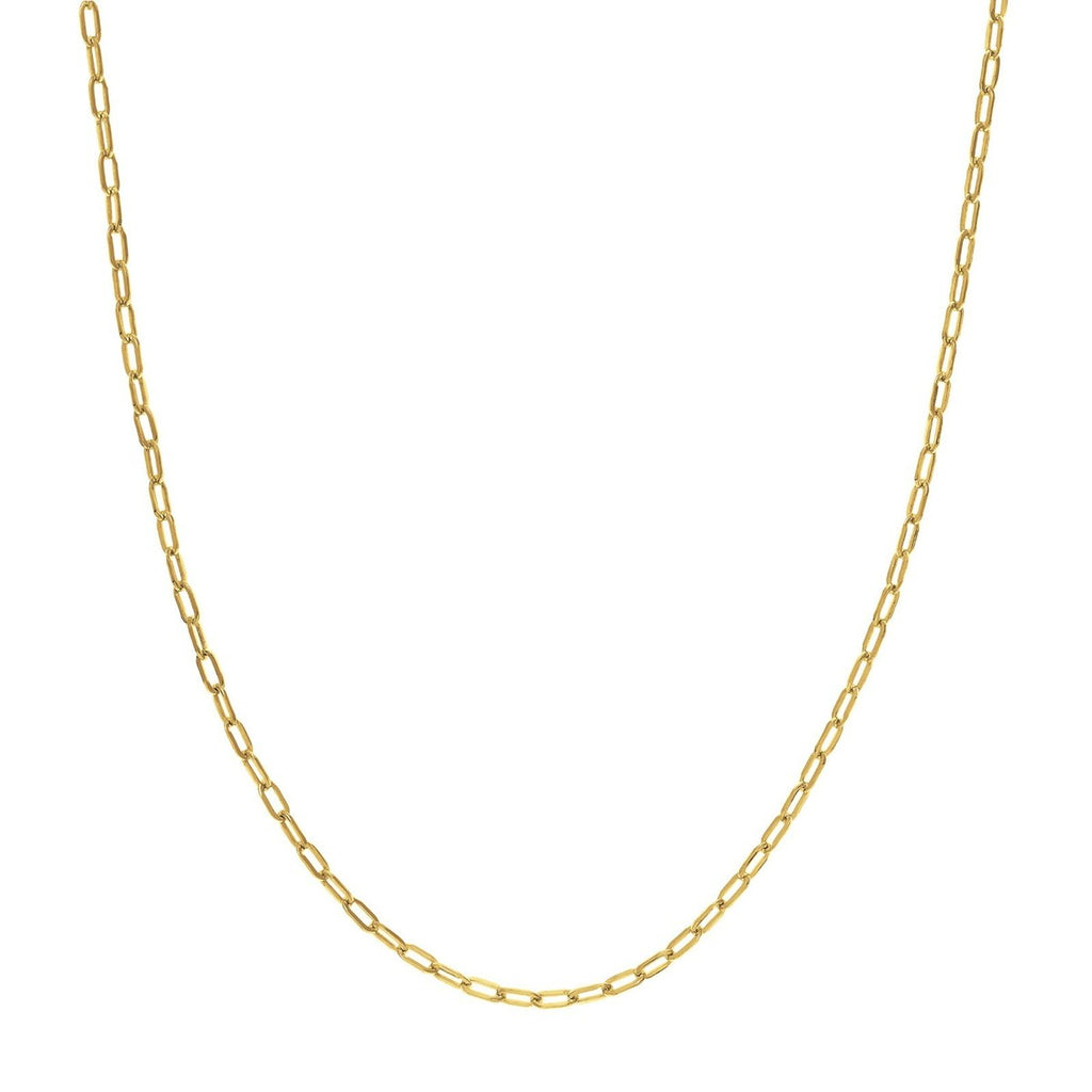 18k Bangkok Gold-Plated Paper Clip Necklace