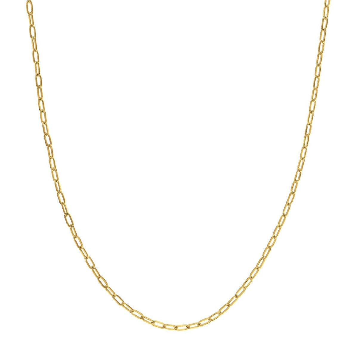 18k Bangkok Gold-Plated Paper Clip Necklace